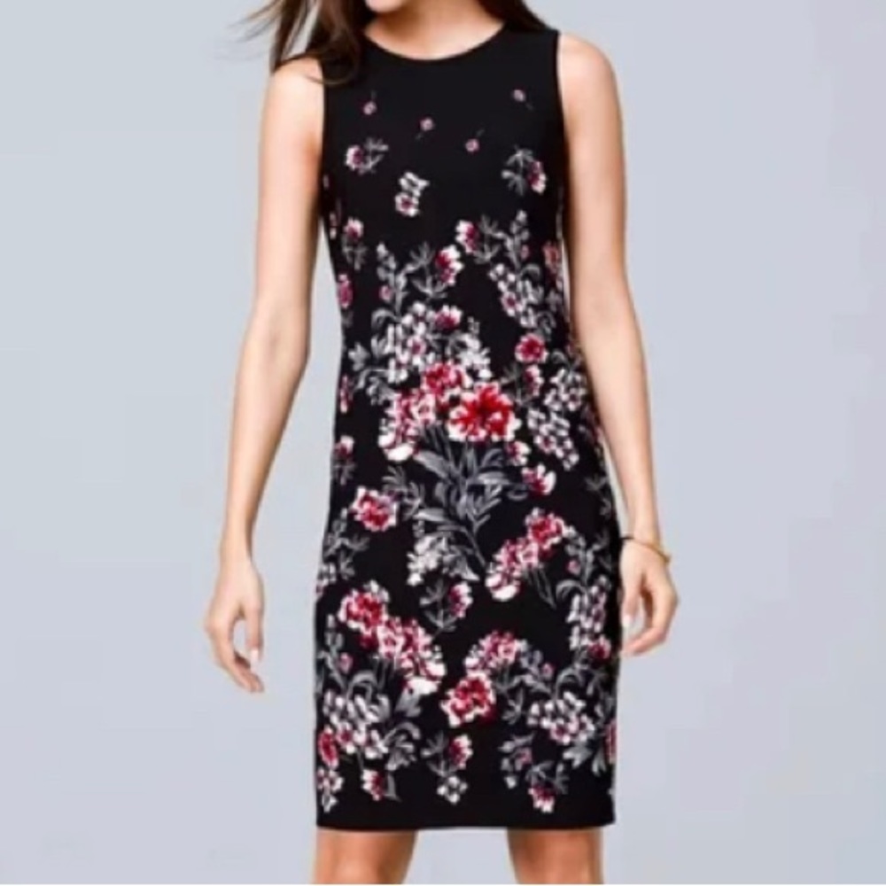 White House Black Market Casual Midi Floral Dress, Reversable